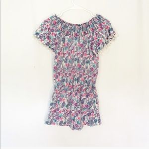 WHITE PAISLEY ROMPER